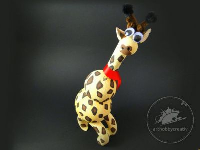 Pachet creativ din polistiren - Girafa