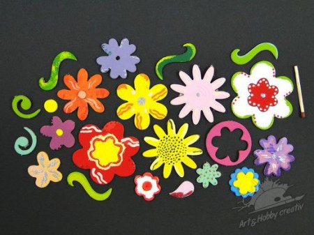 Forme flori decupate