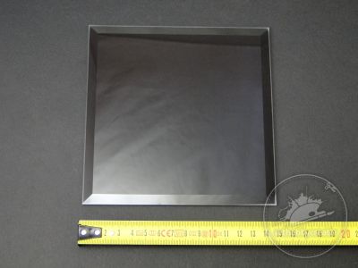 Sticla neagra float fazetata 15x15 cm