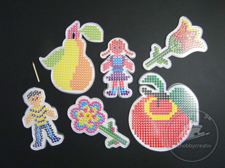 Placi expunere transparent copii cu fructe set/6buc