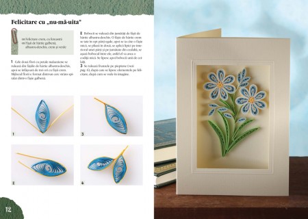 Idei creative: Quilling - flori si alte ornamente (100)