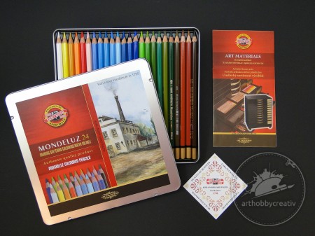 Creioane colorate acuarelabile K-I-N Landscape 24buc