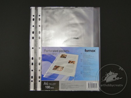 Folie protectie documente A4 - 50 microni Fornax - set/100buc