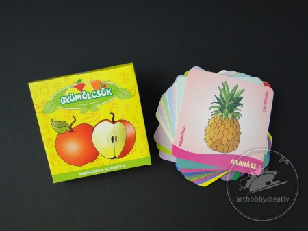 Carti de joc Memoria cu fructe