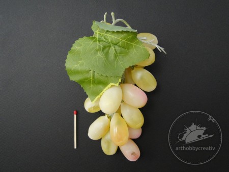 Ciorchina de struguri alb artificiale 16 cm
