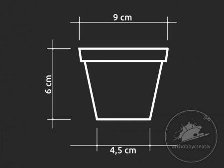 Ghivece ceramica forma clopot 7,5 cm