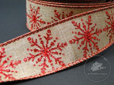 Panglica decor iarna 4cm - Nr.2251