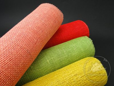Material textil din iuta - nuante de primavara 4,5m/rola
