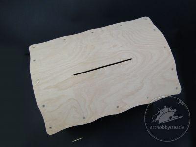 Cutie lemn tip cufar - mare 39 cm