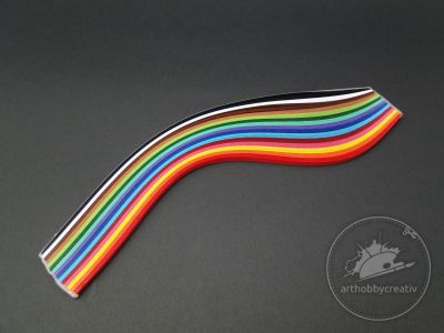 Hartie quilling - multicolor - 225/ 5mm