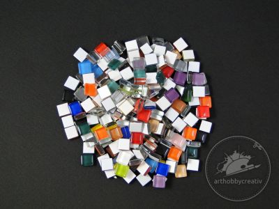 Mozaic sticla- multicolor mix pach/200gr