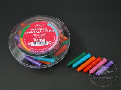 Rezerve pentru stilou- colorate set/50 buc