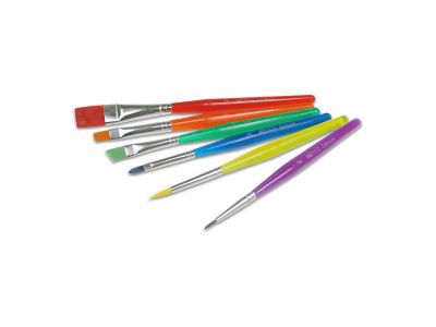 Pensule colorate- sintetice set/6buc 