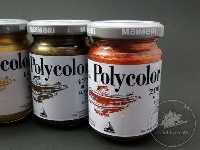 Vopsea acrilica metalizata Polycolor 140 ml