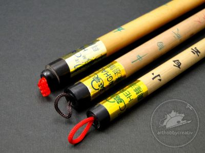 Pensule cu maner din bambus 23-30mm - set/3buc