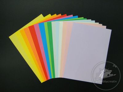 Carton color A4 - 160gr/m² - set/10coli/nuanta