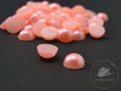 Jumatati de perle roz/piersic 8 mm