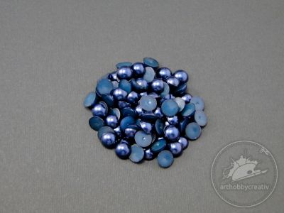 Jumatati de perle albastru inchis 8 mm