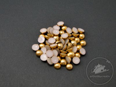 Jumatati de perle auriu 8 mm