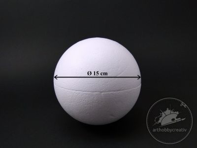 Glob polistiren 2 parti - Ø15cm
