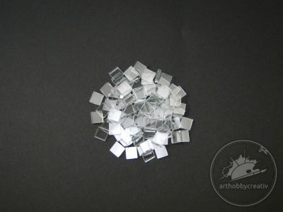 Mozaic sticla transparenta 10x10mm pach/100buc
