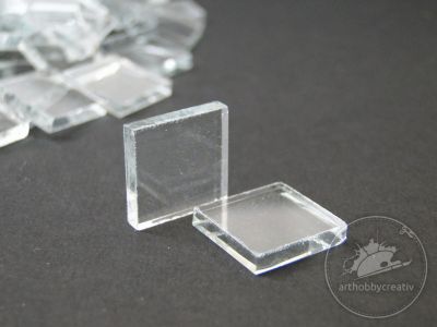 Mozaic sticla transparenta 15x15mm pach/100buc