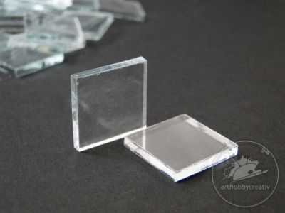 Mozaic sticla transparenta 20x20mm pach/100buc