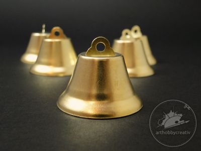 Clopotel auriu 2,5cm - set/5buc