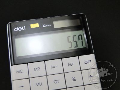 Calculator de birou cu 12 digits DELI - alb