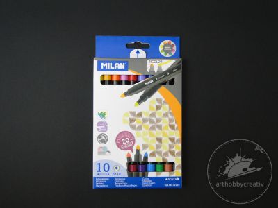 Carioci bicolore set/10x2culori