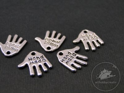 Charm argintiu - Handmade set/5buc
