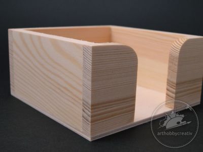 Suport lemn pentru cub hartie/notite