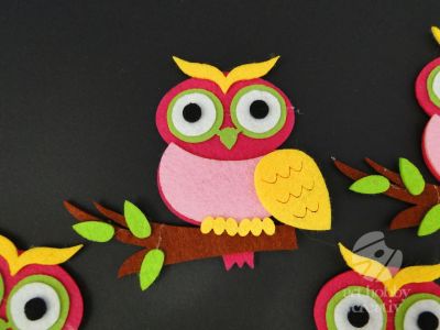 Bufnita din pasla 7,5cm set/4buc