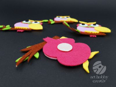 Bufnita din pasla 7,5cm set/4buc