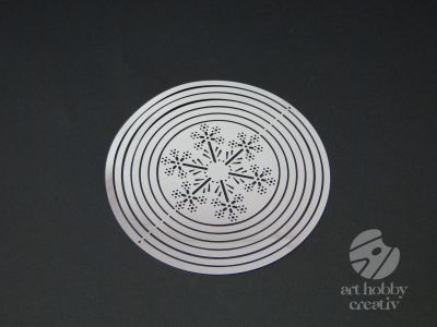 Decoratiune de agatat - fulg de zapada Ø12,5cm