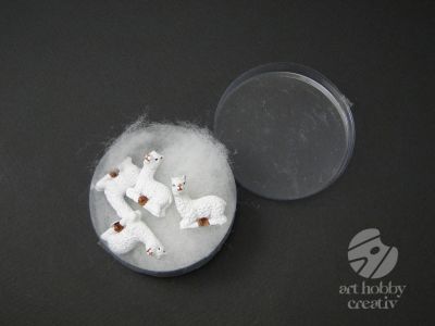 Figurine mini lama set/4buc