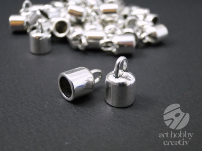 Capacel intermediar - argintiu 6 mm set/50buc