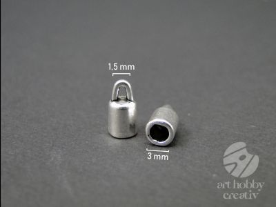 Capacel intermediar - argintiu 3 mm set/100buc