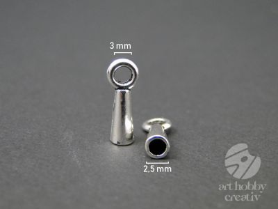 Capacel intermediar con - argintiu set/100buc