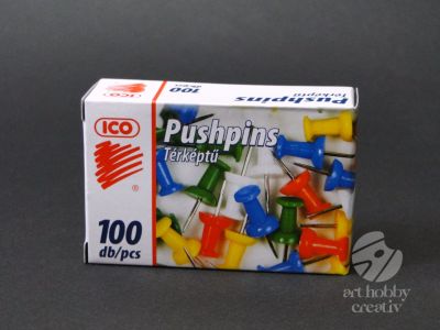 Pioneze colorate pentru pluta ICO - set/100buc