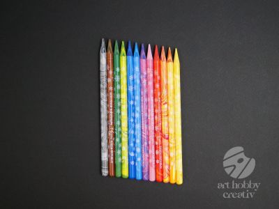 Creioane colorate fara lemn - Magic set/12buc