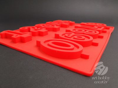 Mulaj silicon - cifre 0-9 set/10forme