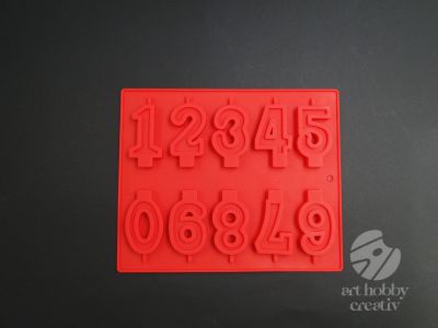 Mulaj silicon - cifre 0-9 set/10forme