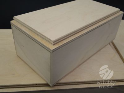 Cutie lemn dreptunghiulara set/3buc