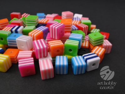 Margele colorate din plastic - Multi Mix pach/80g