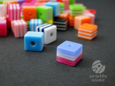 Margele colorate din plastic - Multi Mix pach/80g