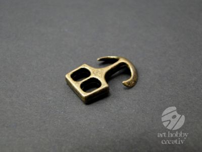 Inchizatoare ancora pentru bratara nautica - bronz antic