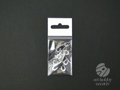 Charm pentru martisor - potcoava argintiu set/10buc