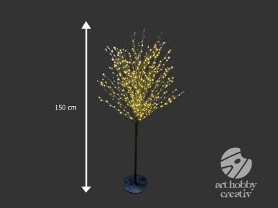 Brad / copac iluminat cu 580 leduri - 150cm