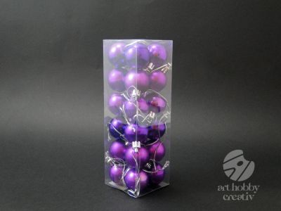 Globulete mini - mov Ø3cm set/24buc
